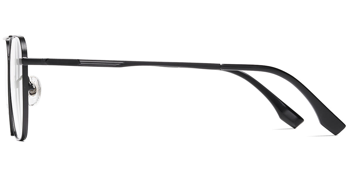 Aviator Reading Glasses - BLACK Reading Glasses - lightweight TITANIUM reading glasses