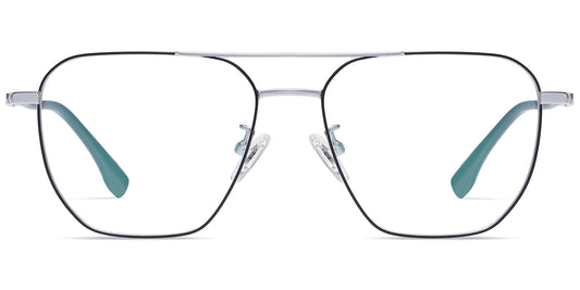 Aviator Reading Glasses - SILVER GREY Reading Glasses - lightweight TITANIUM reading glasses