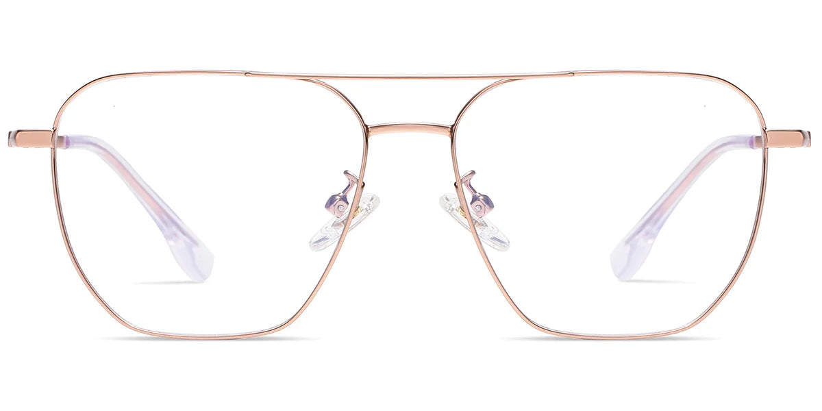 Aviator Reading Glasses - ROSE GOLD Reading Glasses - lightweight TITANIUM reading glasses