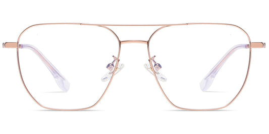 Aviator Reading Glasses - ROSE GOLD Reading Glasses - lightweight TITANIUM reading glasses