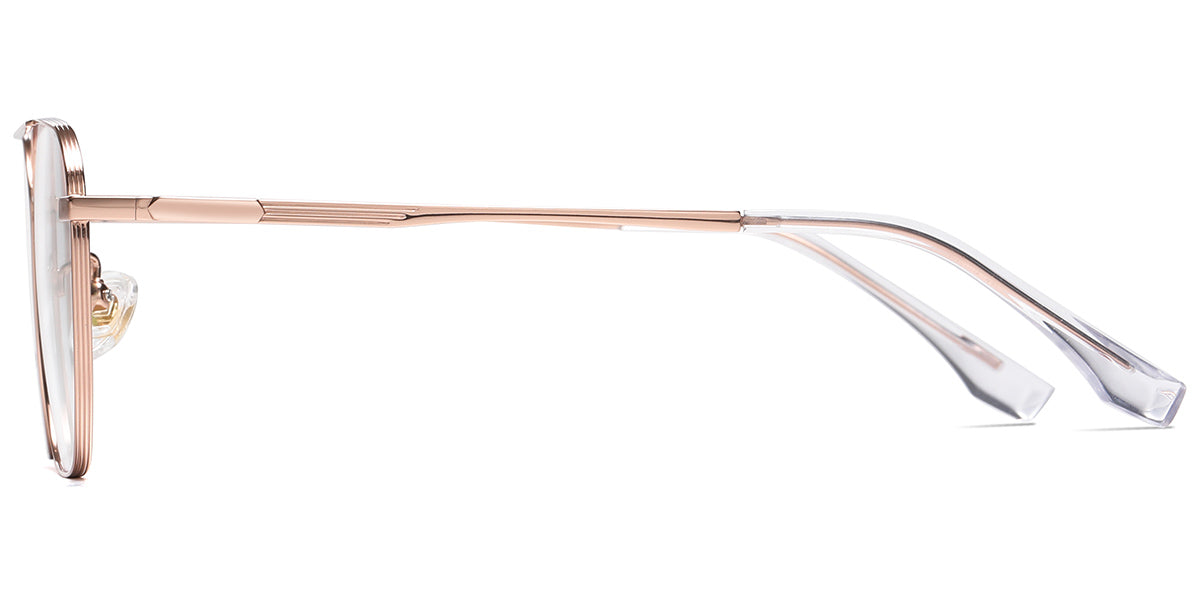 Aviator Reading Glasses - ROSE GOLD Reading Glasses - lightweight TITANIUM reading glasses